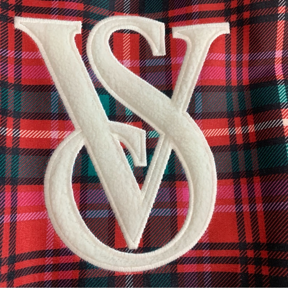 NWT Victoria’s Secret Plaid Tote Red and Green - Picture 5 of 13